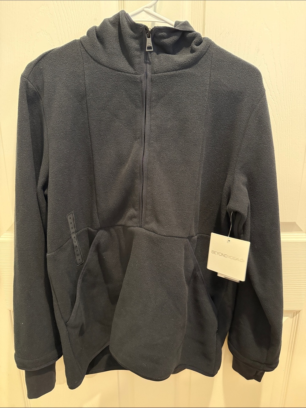 Beyond Yoga Dark Gray Fleece Zip Hoodie
